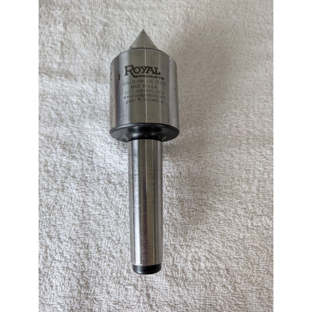 Royal Quad Bearing Live Center 4MT (A) MPN 10414-A ROTO-SHIELD Technology Curran
